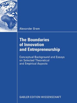 cover image of The Boundaries of Innovation and Entrepreneurship